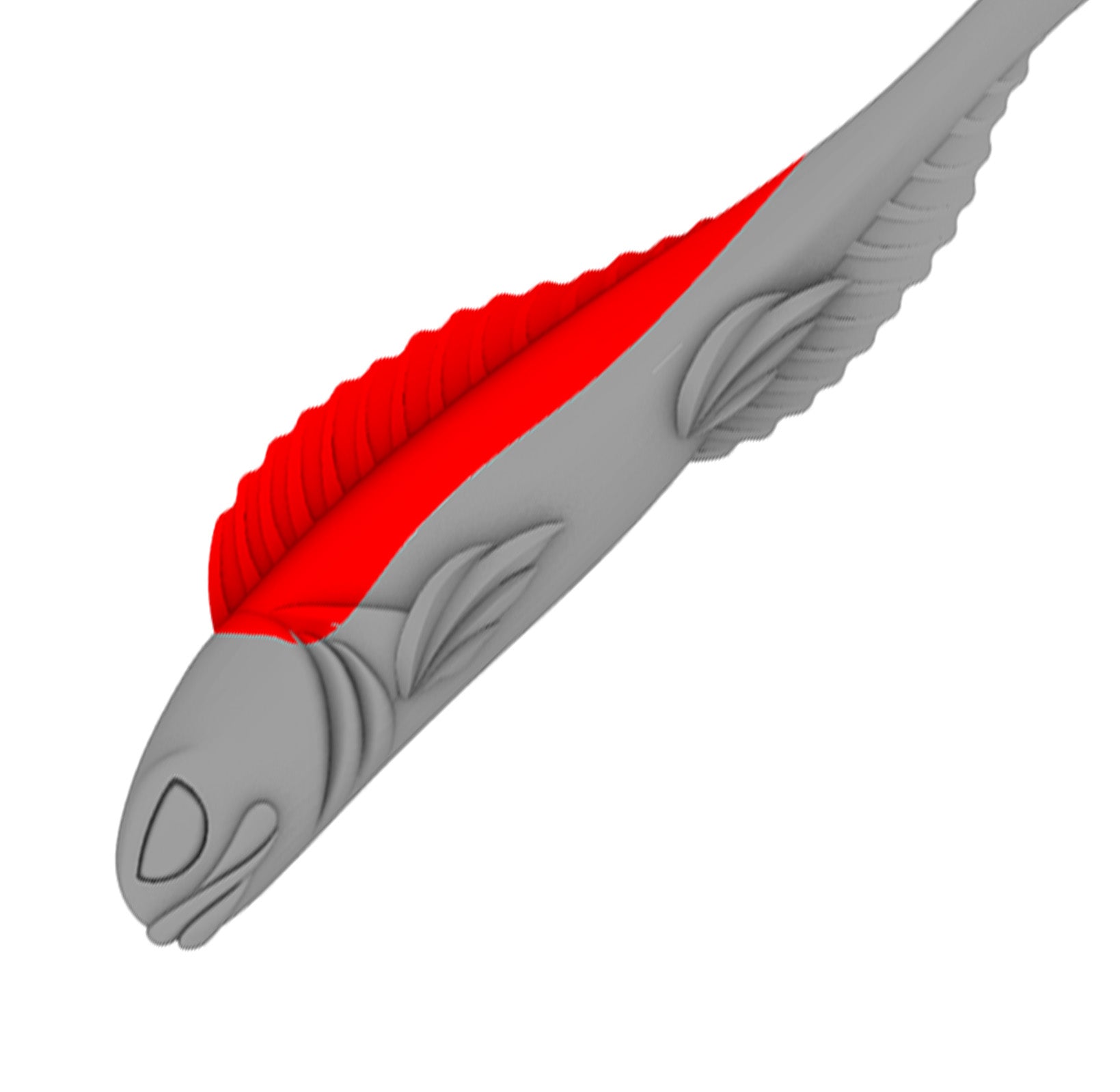 Ghost upper fin and back molds (3″- 6″)